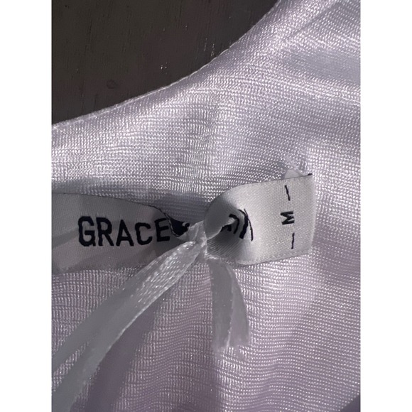 Grace Karin White Sleeveless V-Neck Sheath Cocktail Dress Size M New Graduation - Picture 3 of 7